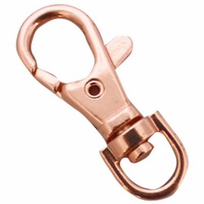 DQ sleutelhanger 38 mm Rosé goud plated | 2 stuks