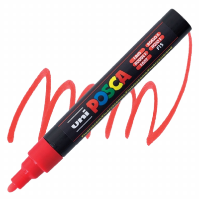 Posca 5M Neon Rood