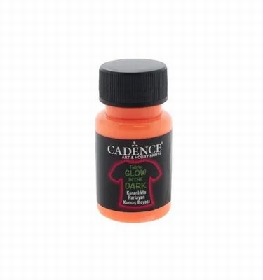 Textielverf Cadence Glow in the dark Oranje | 50 ml