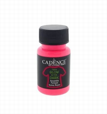 Textielverf Cadence Glow in the dark Roze | 50 ml