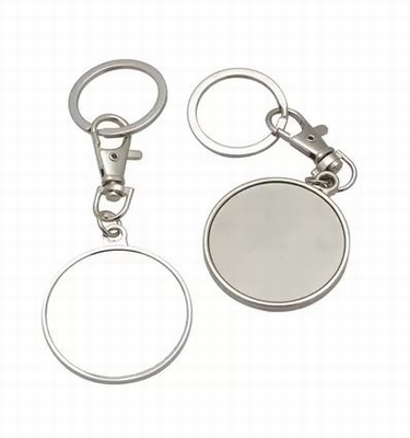 Metalen Cirkel Sleutelhanger 44 mm