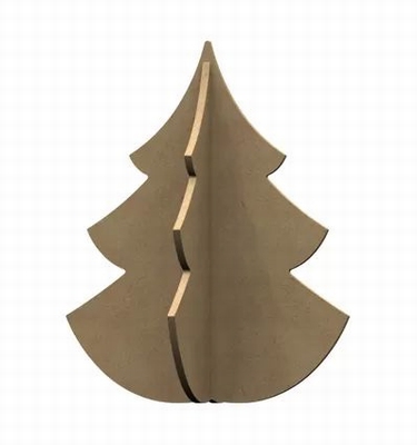 Gomille MDF Figuur Kerstboom 3d 30 cm