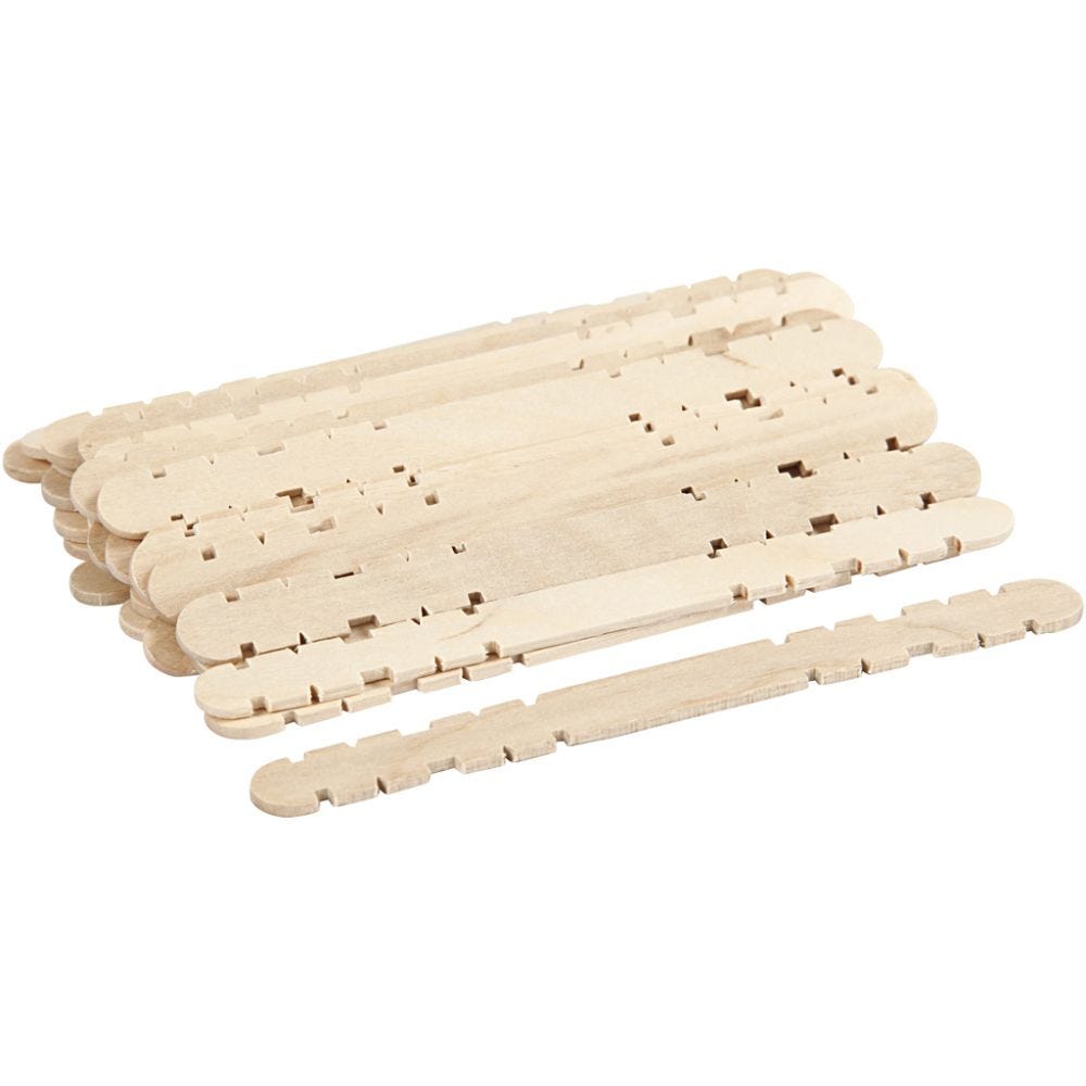 Constructie houtjes L: 11,4 cm, B: 10 mm | 20 stuks