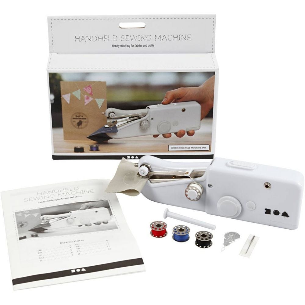 Handnaaimachine, H: 6,7 cm, L: 20,5 cm, B: 3,5 cm