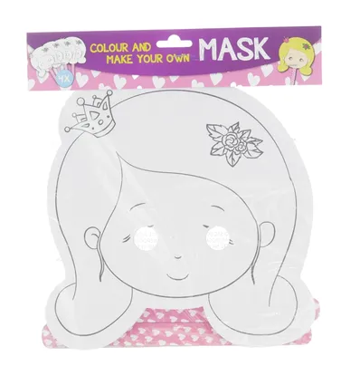 Kartonnen Maskers Prinsessen 4 stuks