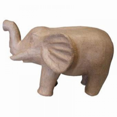 Papier Mache | Paper shape Olifant | H: 17 cm