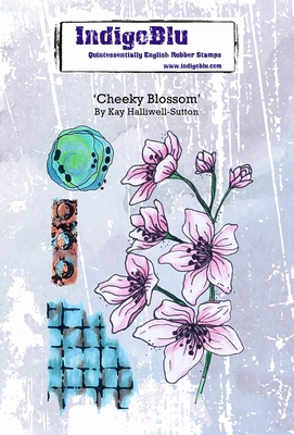 IndigoBlu stamp Cheeky Blossom / designed by Kay Haliwell