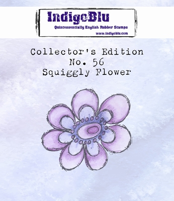 IndigoBlu stempel Collector's Edition 56 Squiggly Flower