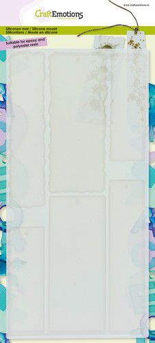 CraftEmotions Siliconen mal 6 boekenleggers 13x26,5cm (02-23