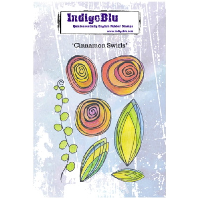 IndigoBlu stempel A6 | Cinnamon Swirls