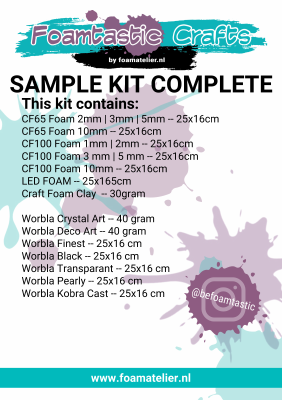 Foamtastic SAMPLE KIT COMPLETE WORBLA & FOAM