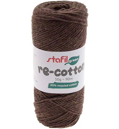 Re-cotton, Dark Brown | 50gr | 90mtr  | dikte 1mm