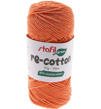 Re-cotton, Orange | 50gr | 90mtr  | dikte 1mm