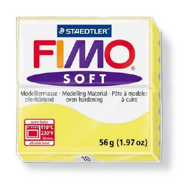 Fimo soft boetseerklei 56 g limoengeel