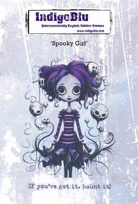 IndigoBlu stempel Spooky Girl A6