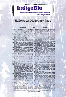 IndigoBlu stempel Halloween Dictionary Page A6