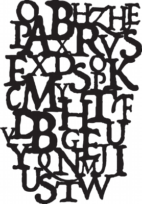 IndigoBlu Stencil - Mask Letters 8x5 inch