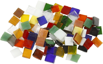 Glas Mozaiek 10x10 mm 700 stuks