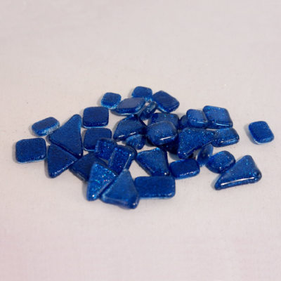 Soft Glas Polygonal Glitter Blauw 65 gr