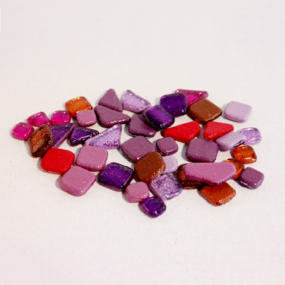 Soft Glas Polygonal Glitter Mix Rainbow Fire 65 gr