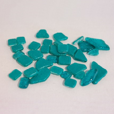 Soft Glas Polygonal Glitter Turquoise 65 gr