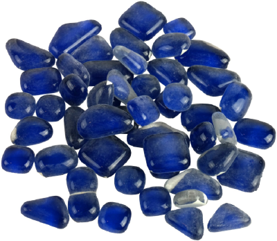 Soft Glas Polygonal Helder Donkerblauw 65 gr
