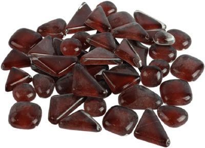 Soft Glas Polygonal Helder Donkerbruin 65 gr