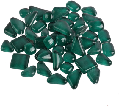 Soft Glas Polygonal Helder Kerstgroen 65 gr