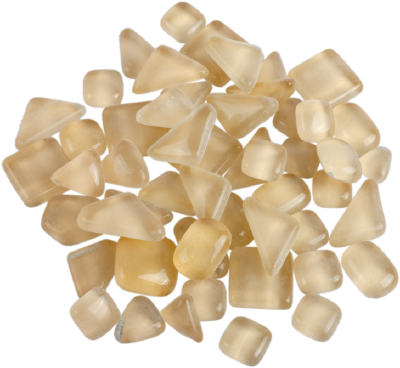 Soft Glas Polygonal Helder Lichtbruin 65 gr