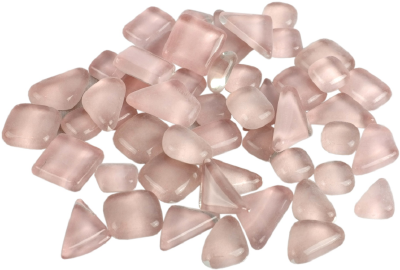 Soft Glas Polygonal Helder Roze 65 gr