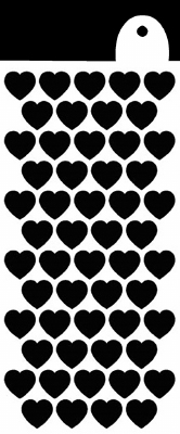 IndigoBlu Stencil | All heart | 6x3 inch