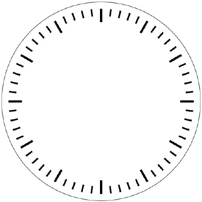 IndigoBlu Stencil | Simple Clock (7x7inch)
