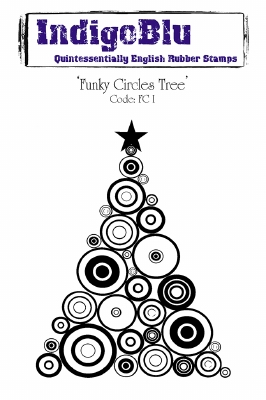 IndigoBlu stempel | Funky Circles Tree | A6