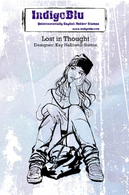 IndigoBlu stempel | Lost in thought  | A6
