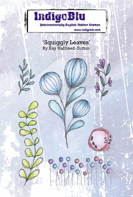 IndigoBlu stempel | Squiggly Leaves | A6
