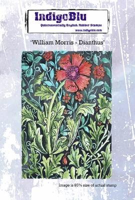 IndigoBlu stempel | William Morris Dianthus | A6