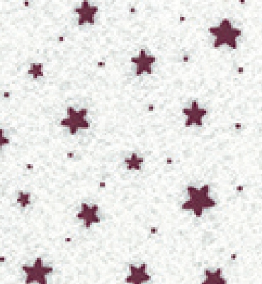 Stafil Vilt stars, White/Red | 30x40cm | 1mm