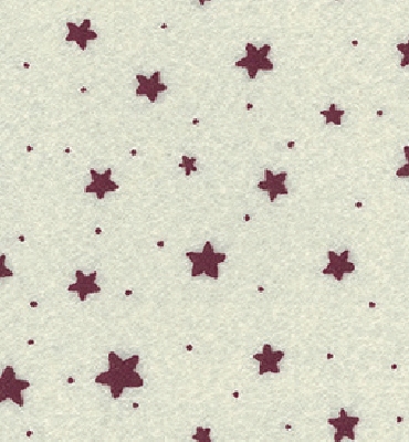 Stafil Vilt stars, Offwhite/Red | 30x40cm | 1mm