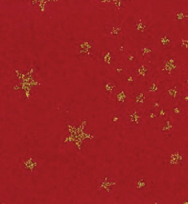 Stafil Vilt Glitter stars, Red | 30x40cm | 1mm