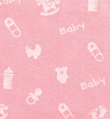 Stafil Vilt baby small, Baby Pink/White | 30x40cm | 1mm