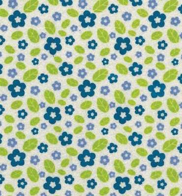 Stafil Vilt spring, Offwhite/blue | 30x40cm | 1mm