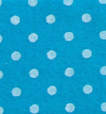Stafil Vilt dots, Mid Blue/White | 30x40cm | 1mm