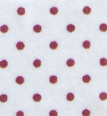 Stafil Vilt dots, White/Red | 30x40cm | 1mm