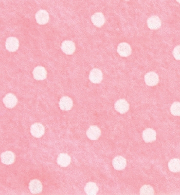Stafil Vilt dots, Pink Pastel/White | 30x40cm | 1mm