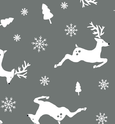 Stafil Vilt deers, Grey melange/White | 30x40cm | 1mm
