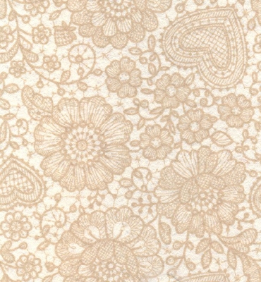 Stafil Vilt lace, Offwhite/White Coffee | 30x40cm | 1mm