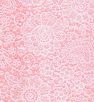 Stafil Vilt lace, Pink Pastel/White | 30x40cm | 1mm