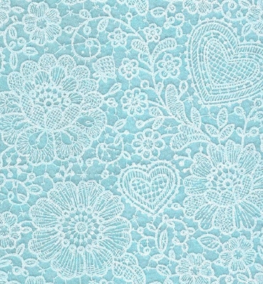 Stafil Vilt lace, Light Blue/White | 30x40cm | 1mm