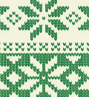 Stafil Vilt nordic, Offwhite/Dark Green | 30x40cm | 1mm