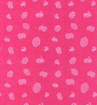 Stafil Vilt Easter, Fuchsia/White | 30x40cm | 1mm